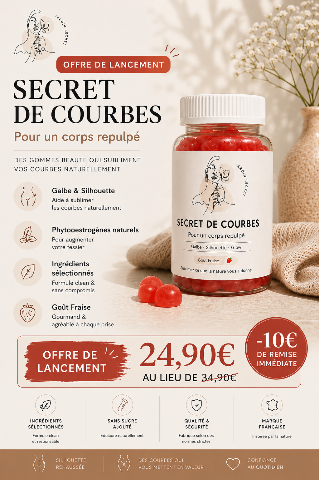 Secret de Courbes™ – Gummies Galbe & Silhouette 🍓